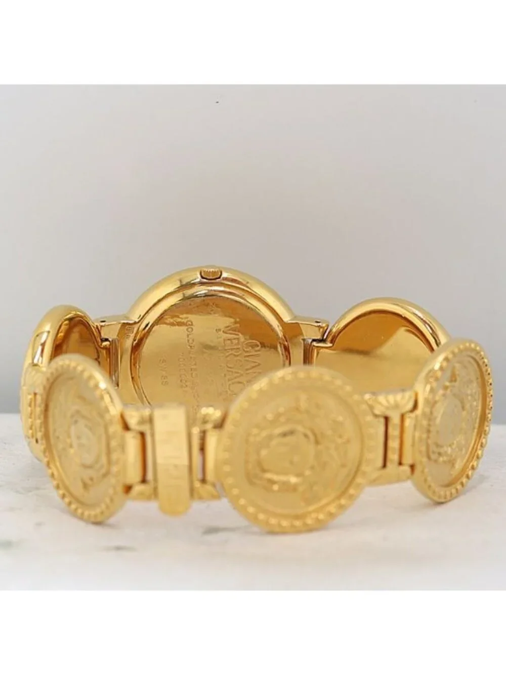 Versace Coin Watch Gold Dial